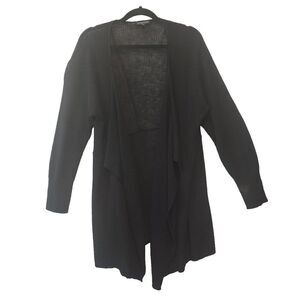 Eileen Fisher Open Front Knit Cardigan Size 1X Feminine Long Sleeve Stretch